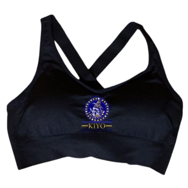 Kiyo Athletics Womens Sports Bra Black